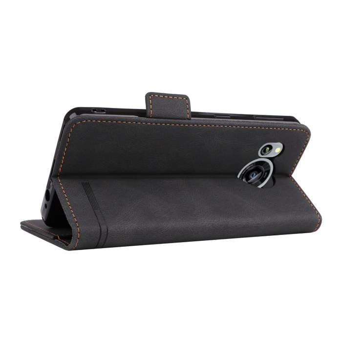 For Sharp Aquos Sense 7 Magnetic Clasp Leather Phone Case(Black)