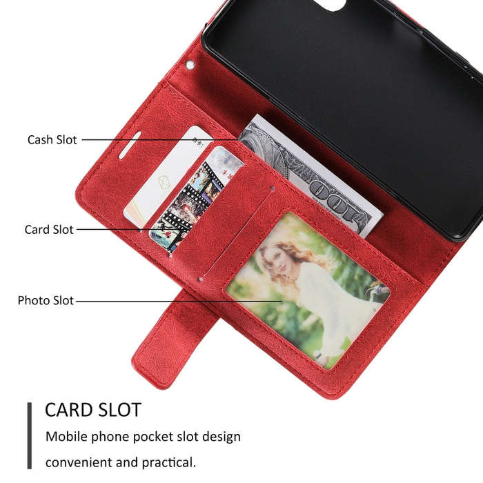 For Sony Xperia 1 IV Skin Feel Splicing Leather Phone Case(Red)
