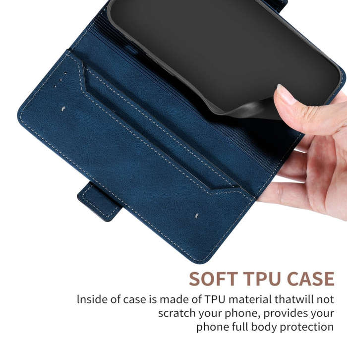 For Google Pixel 7 Pro Stitching Side-Magnetic RFID Leather Phone Case(Royal Blue)