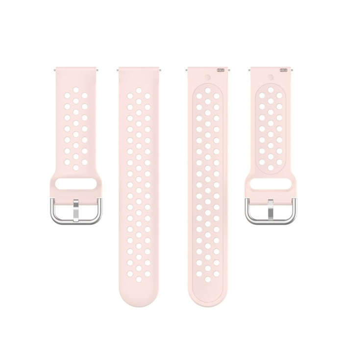 For Huawei Watch GT 46mm / 42mm / GT2 46mm 22mm Clasp Solid Color Sport Watch Band(Pink)