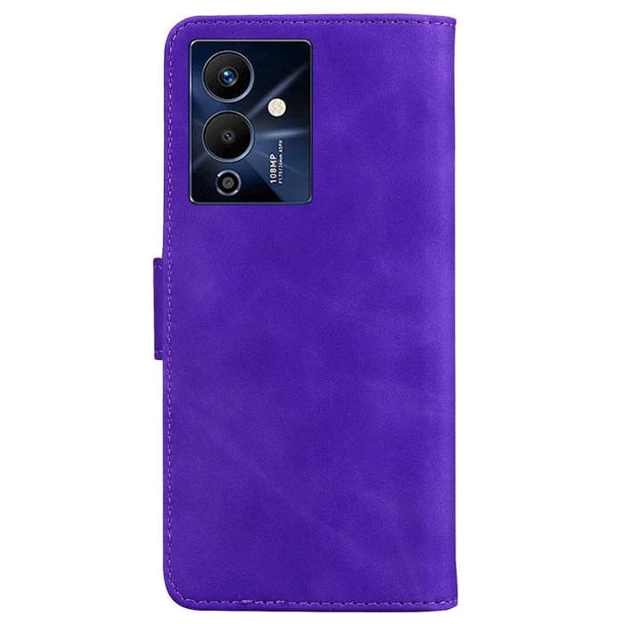 For Infinix Note 12 Pro 5G Skin Feel Pure Color Flip Leather Phone Case(Purple)