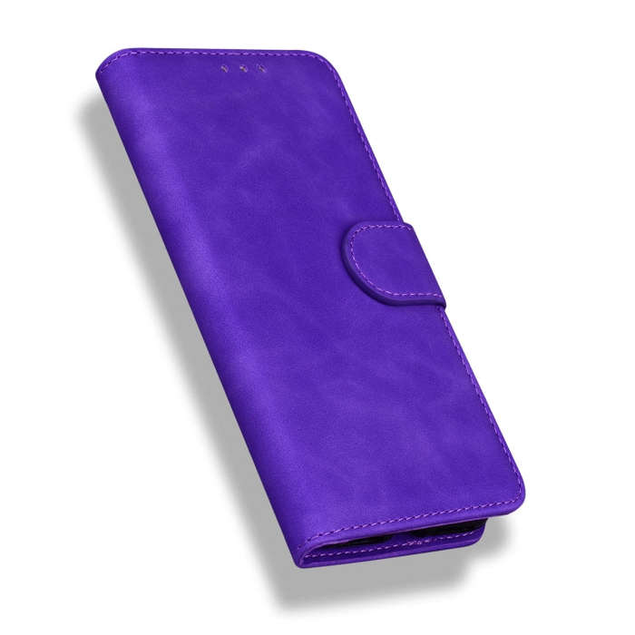 For Infinix Note 12 Pro 5G Skin Feel Pure Color Flip Leather Phone Case(Purple)