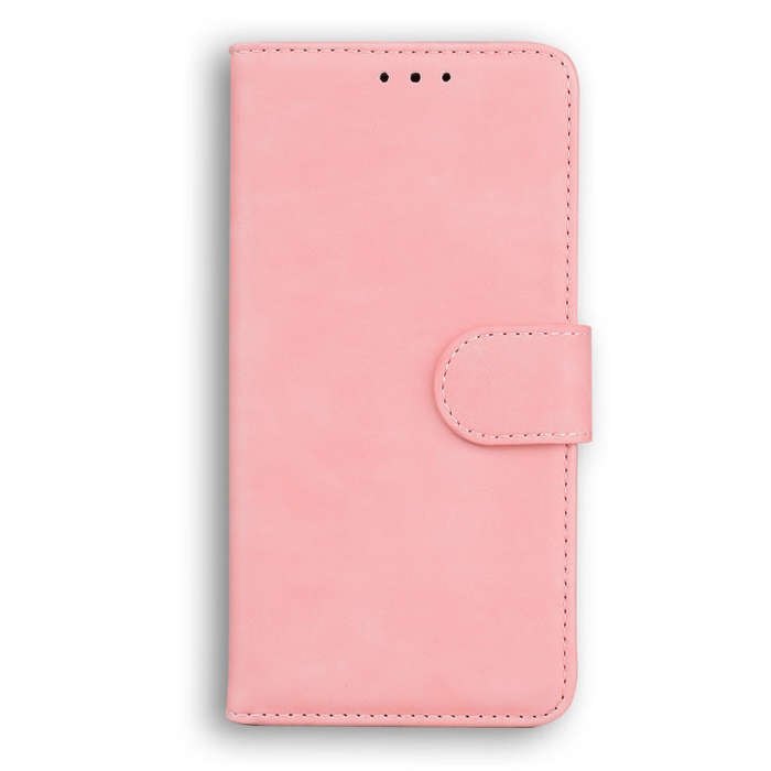 For Tecno Camon 19 Neo Skin Feel Pure Color Flip Leather Phone Case(Pink)