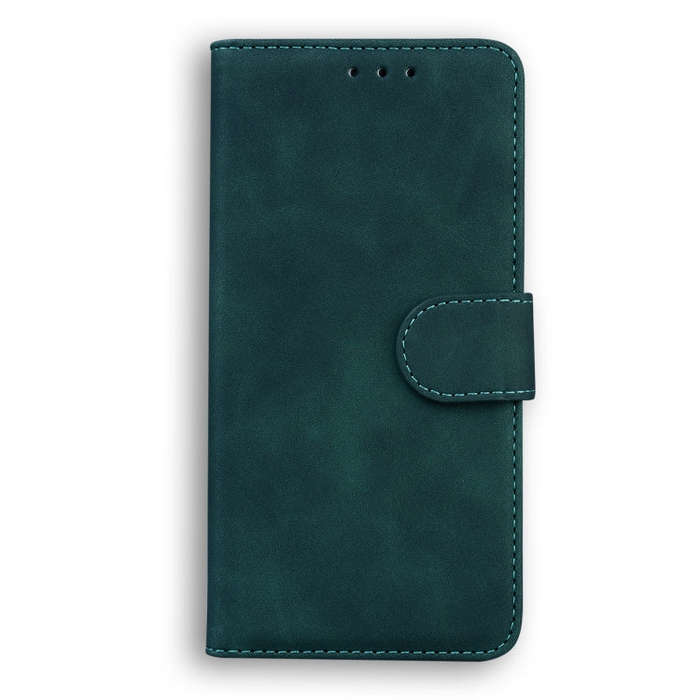 For Tecno Camon 19 Neo Skin Feel Pure Color Flip Leather Phone Case(Green)