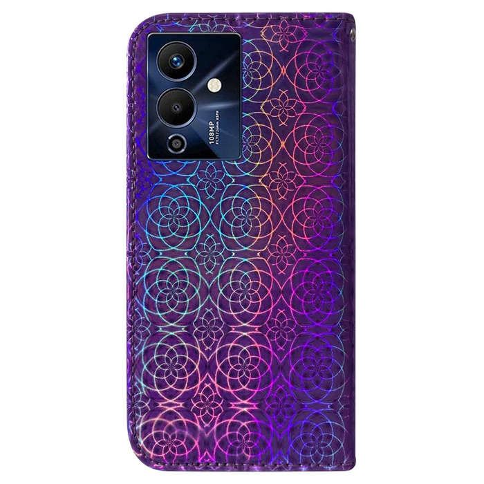 For Infinix Note 12 Pro 5G Colorful Magnetic Buckle Leather Phone Case(Purple)