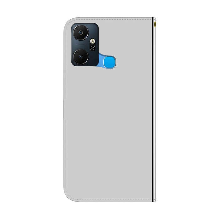 For Infinix Smart 6 Plus Imitated Mirror Surface Leather Phone Case(Silver)