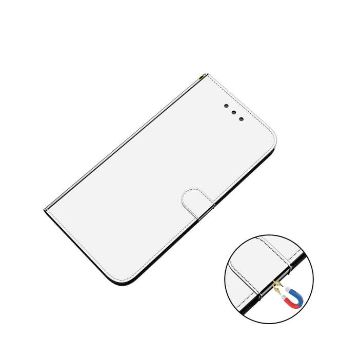 For Infinix Smart 6 Plus Imitated Mirror Surface Leather Phone Case(Silver)