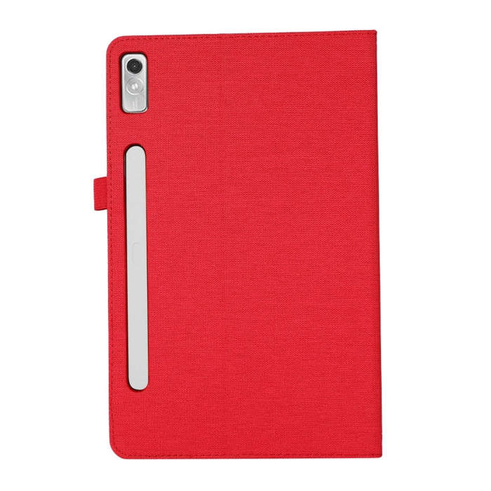 For Lenovo Tab P11 Pro Fabric Leather Tablet Case(Red)