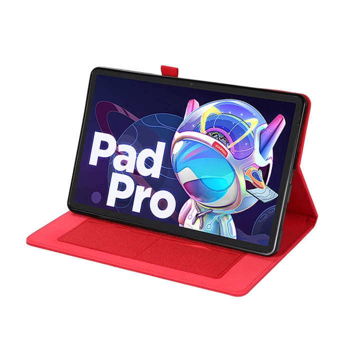 For Lenovo Tab P11 Pro Fabric Leather Tablet Case(Red)