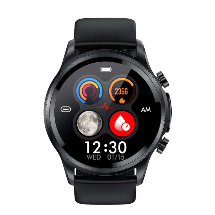 E400 1.39 inch HD Round Screen TPU Watch Strap Smart Watch Supports ECG Monitoring/Non-invasive B...
