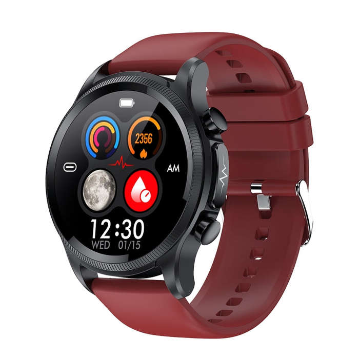 E400 1.39 inch HD Round Screen TPU Watch Strap Smart Watch Supports ECG Monitoring/Non-invasive B...
