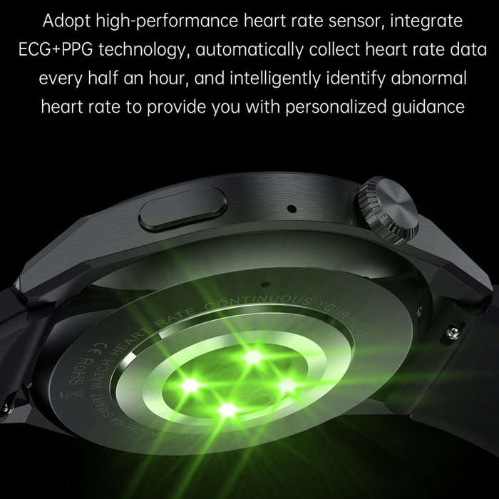 MD3MAX 1.39 inch Round Screen TPU Strap Smart Watch Supports Heart Rate Monitoring/Blood Oxygen M...