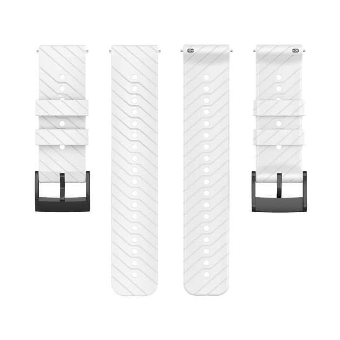 For Suunto 9 Lightning Silicone Watch Band(White)