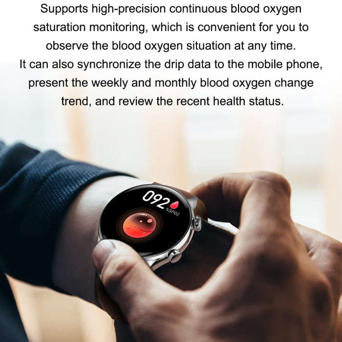 Ochstin 5HK8 Pro 1.36 inch Round Screen Blood Oxygen Blood Pressure Monitoring Bluetooth Smart Wa...