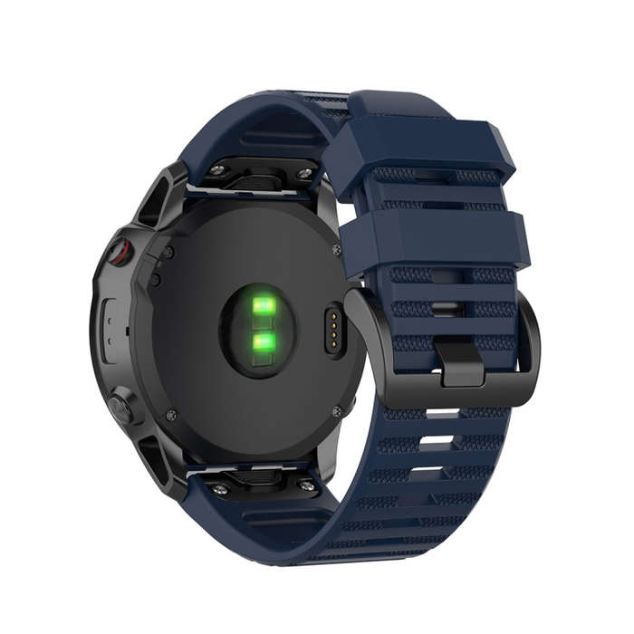 For Garmin Fenix 6X 26mm Quick Release Official Texture Wrist Strap Watchband with Plastic Button...