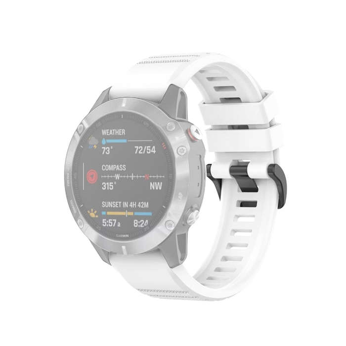 For Garmin Fenix 6 22mm Quick Release Official Texture Wrist Strap Watchband with Plastic Button(...