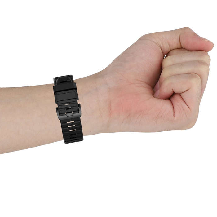 For Garmin Fenix 6 22mm Quick Release Official Texture Wrist Strap Watchband with Plastic Button(...