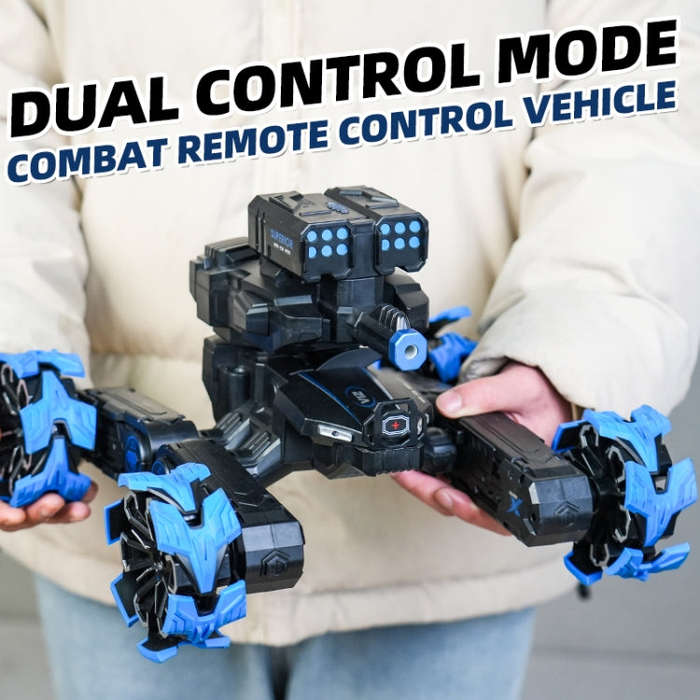 DM-518 Four-wheel Battle Blooming Tire Spray Remote Control Car, Specification:Single Control Sof...