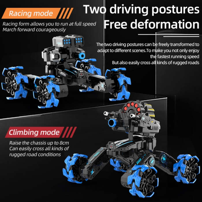 DM-518 Four-wheel Battle Blooming Tire Spray Remote Control Car, Specification:Single Control Sof...