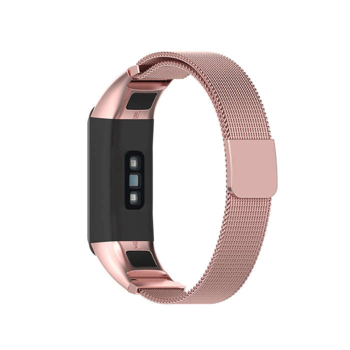 For Huawei Band 4 (ADS-B29) / Honor Band 5i (CRS-B19S) Milan Wrist Strap Watchband(Rose Pink)