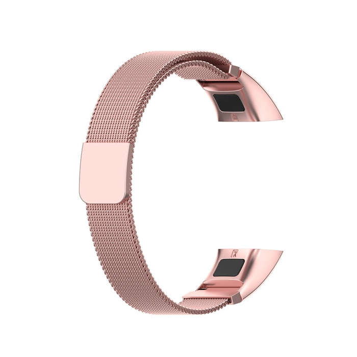 For Huawei Band 4 (ADS-B29) / Honor Band 5i (CRS-B19S) Milan Wrist Strap Watchband(Rose Pink)