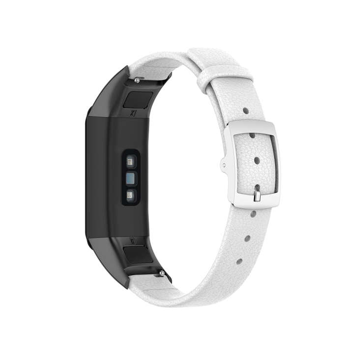 For Huawei Band 4 (ADS-B29) / Honor Band 5i (CRS-B19S) Genuine Leather Wrist Strap Watchband(White)