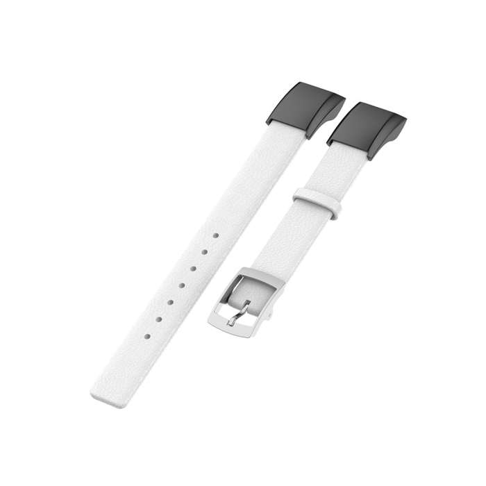 For Huawei Band 4 (ADS-B29) / Honor Band 5i (CRS-B19S) Genuine Leather Wrist Strap Watchband(White)