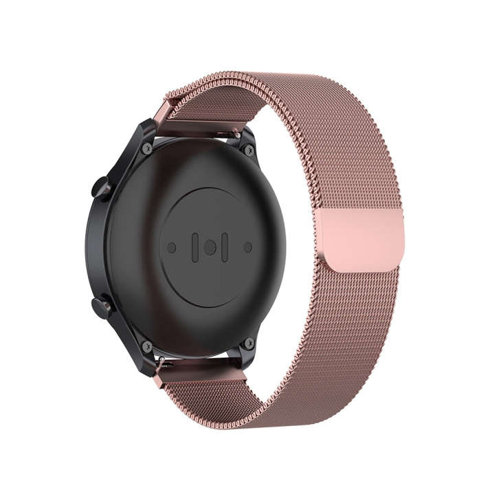 For Xiaomi Watch Color 22mm Milan Wrist Strap Watchband(Rose Pink)