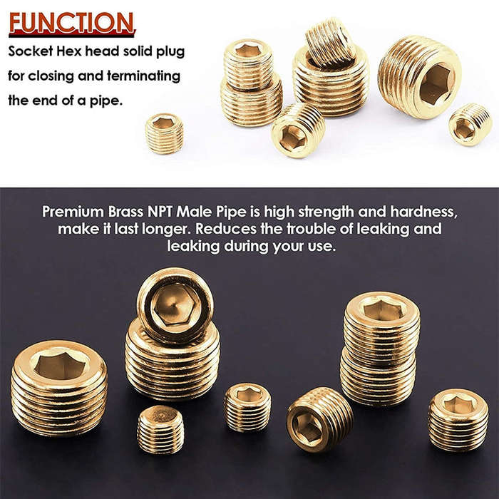 LAIZE 2pcs Copper Plug Connector Accessories, Caliber:4 Point