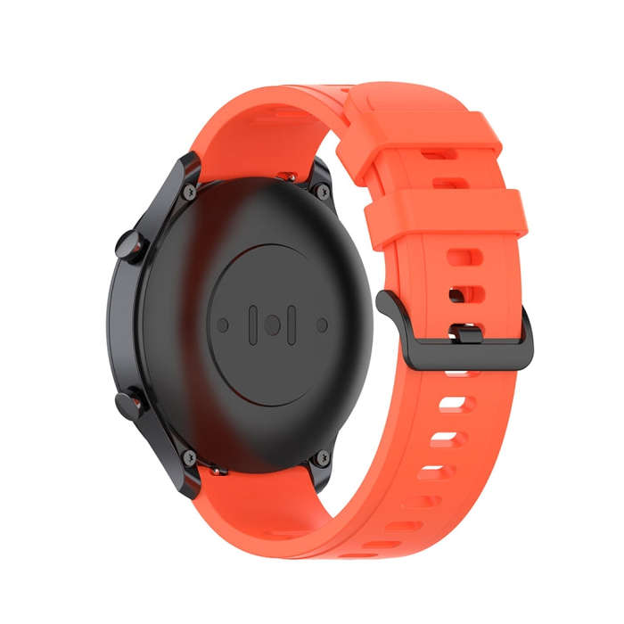 For Xiaomi Watch Color 22mm Quick Release Clasp Silicone Wrist Strap Watchband(Red Orange)