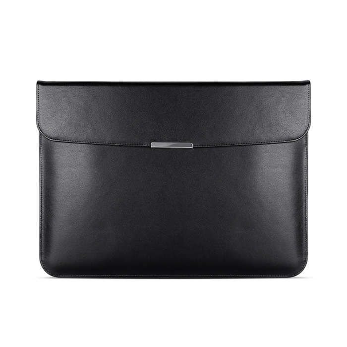 For 15 / 15.4 / 16 inch Laptop Ultra-thin Leather Laptop Sleeve(Black)