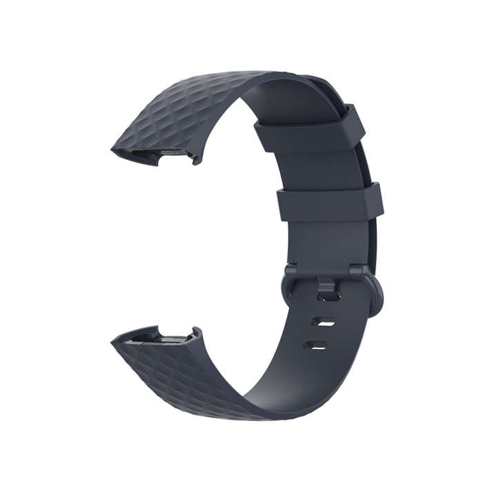 Color Buckle TPU Wrist Strap Watch Band for Fitbit Charge 4 / Charge 3 / Charge 3 SE, Size: L(Blu...