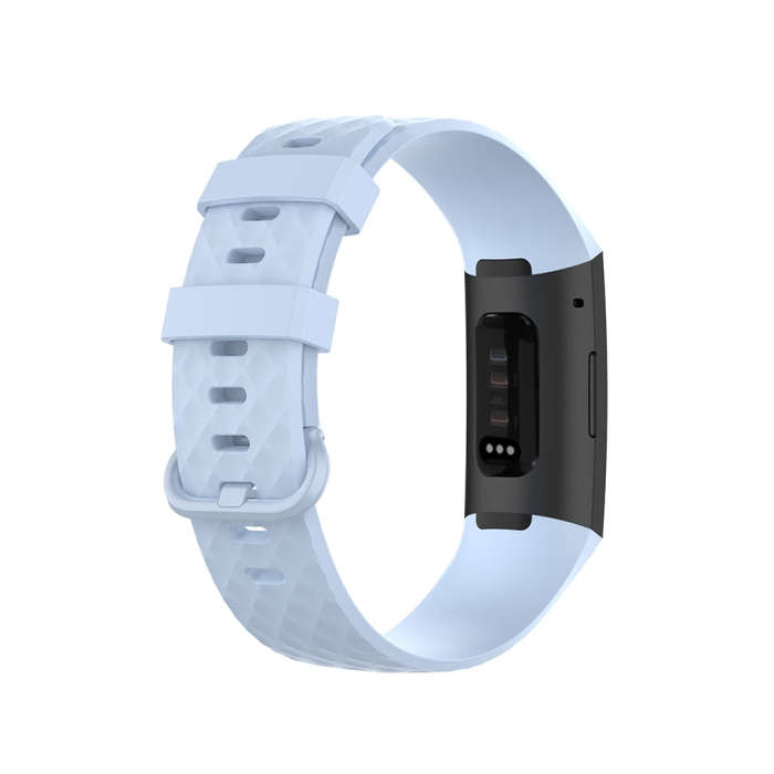 Color Buckle TPU Wrist Strap Watch Band for Fitbit Charge 4 / Charge 3 / Charge 3 SE, Size: L(Lig...