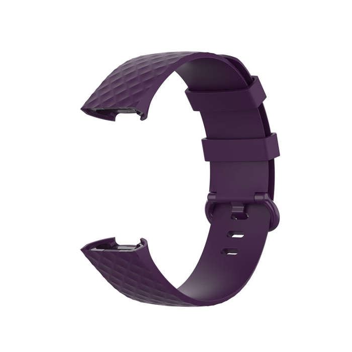 Color Buckle TPU Wrist Strap Watch Band for Fitbit Charge 4 / Charge 3 / Charge 3 SE, Size: L(Dar...