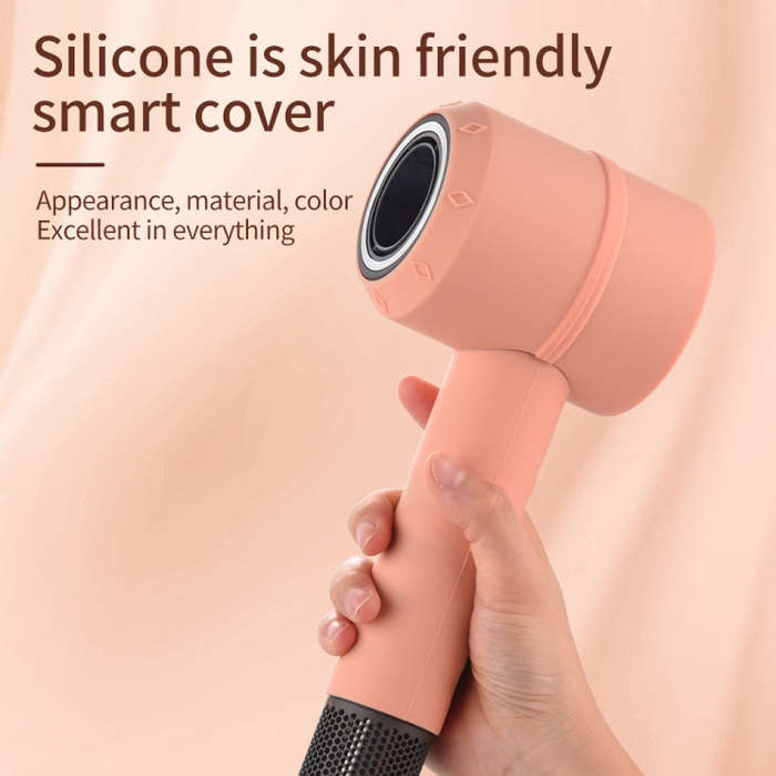 Hair Drier Shockproof Silicone Protective Case for Dyson(Lavender Grey)
