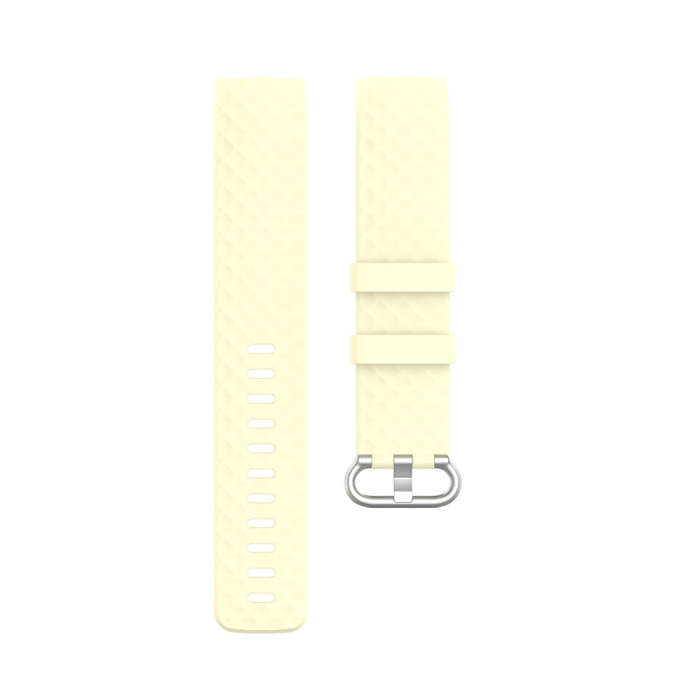 xDfind 18mm Silver Color Buckle TPU Wrist Strap Watch Band for Fitbit Charge 4 / Charge 4 SE / Ch...