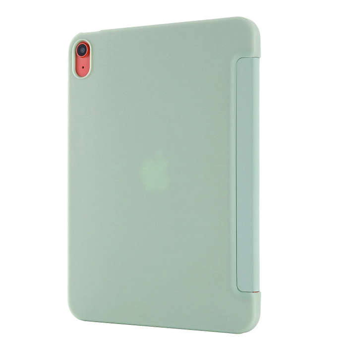 For iPad 2025 / 2022 Tri-fold Holder Tablet Leather Case(Matcha Green)