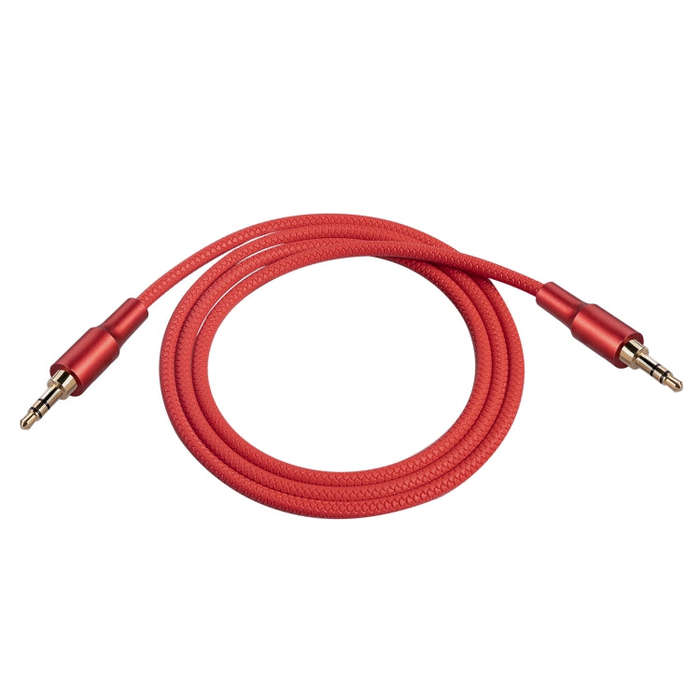 2130 3.5mm Male to 3.5mm Male Audio Cable, Length: 1m(Red)