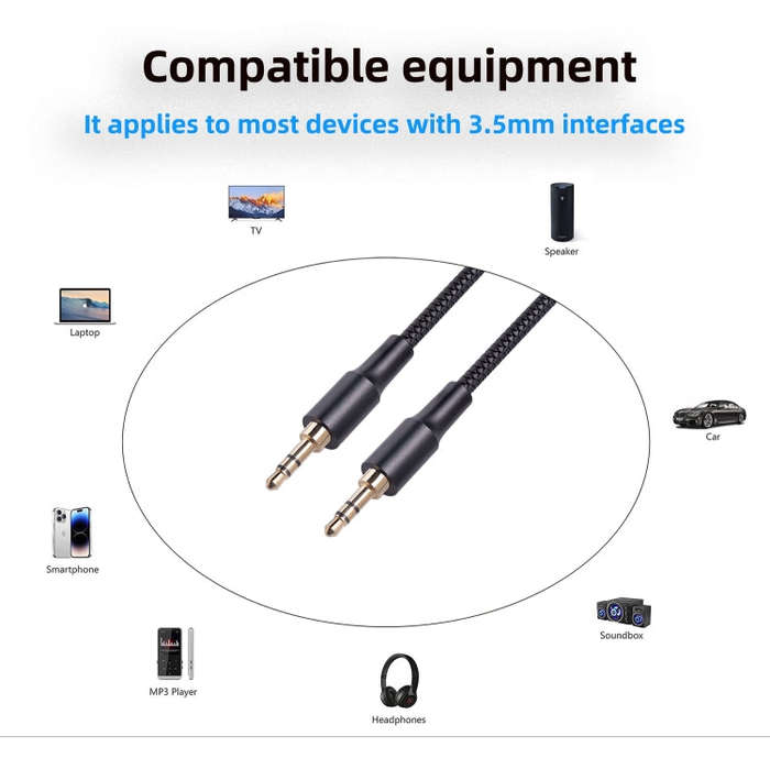 2130 3.5mm Male to 3.5mm Male Audio Cable, Length: 1m(Red)