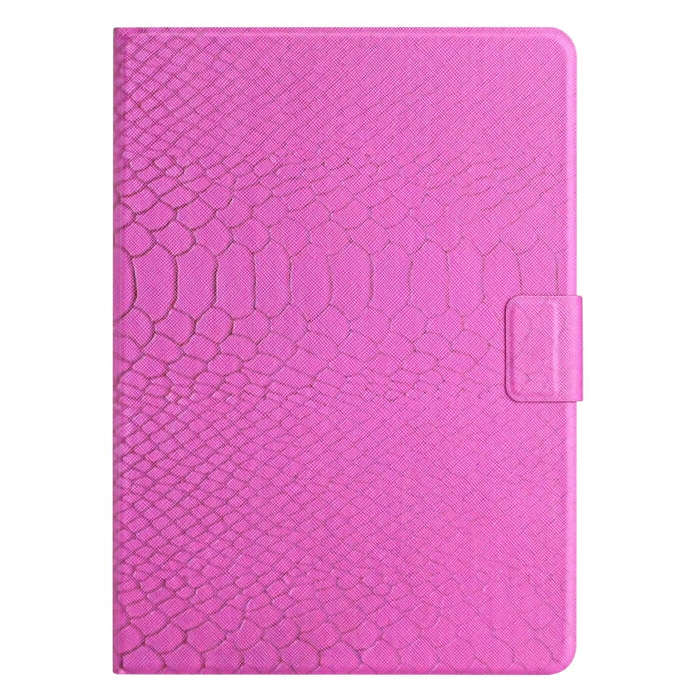 For Huawei MatePad T8 Solid Color Crocodile Texture Leather Tablet Case(Rose Red)