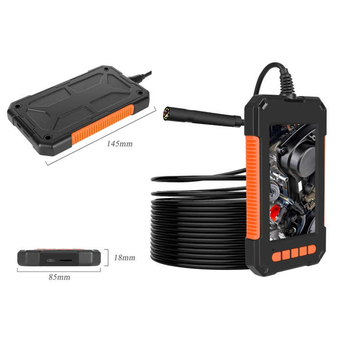 P40 8mm HD Waterproof Portable Integrated Hand-held Vertical Screen Industry Endoscope, Length:2m...