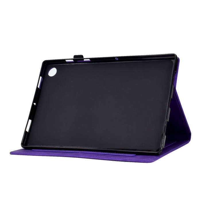 For Huawei MatePad T 10s Tower Embossed Leather Tablet Case(Purple)