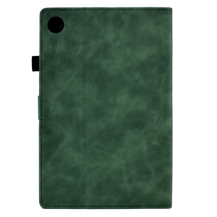 For Huawei MatePad T 10s Tower Embossed Leather Tablet Case(Green)