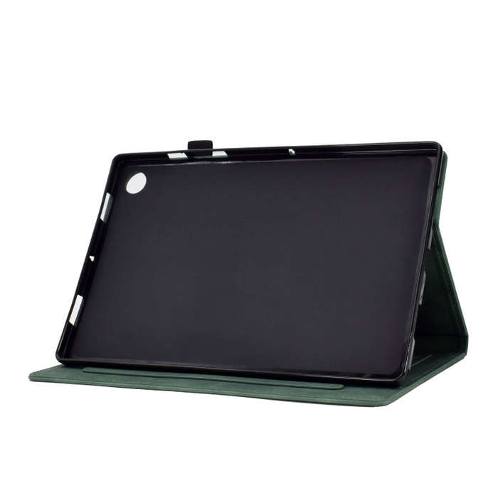 For Huawei MatePad T 10s Tower Embossed Leather Tablet Case(Green)