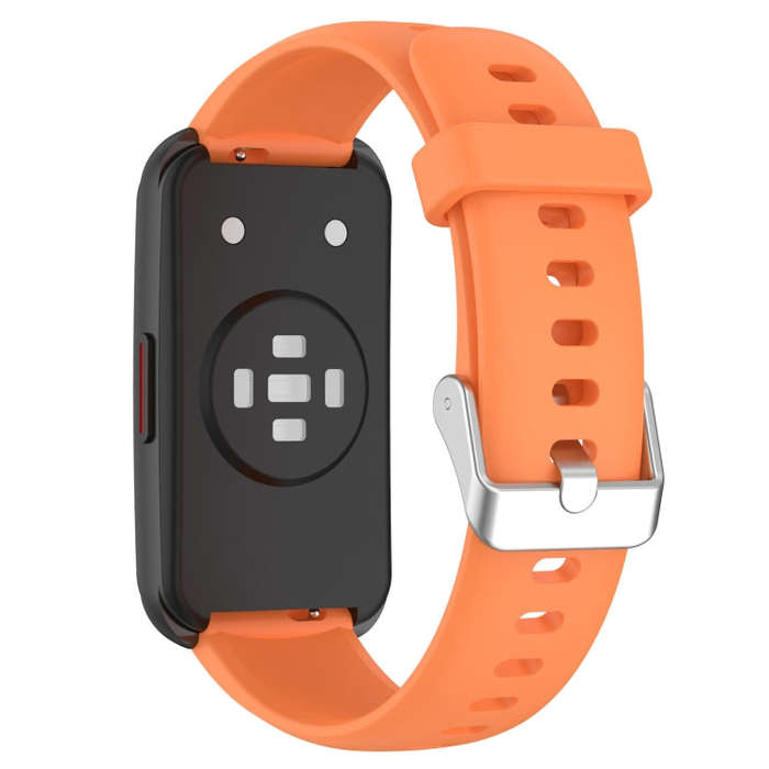 For Keep Band B5 / B4 / B4 Lite 16mm Glossy Surface Silicone Watch Band(Orange)