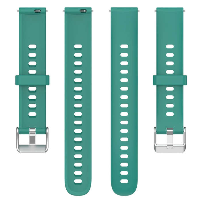 For Keep Band B5 / B4 / B4 Lite 16mm Glossy Surface Silicone Watch Band(Pine Green)