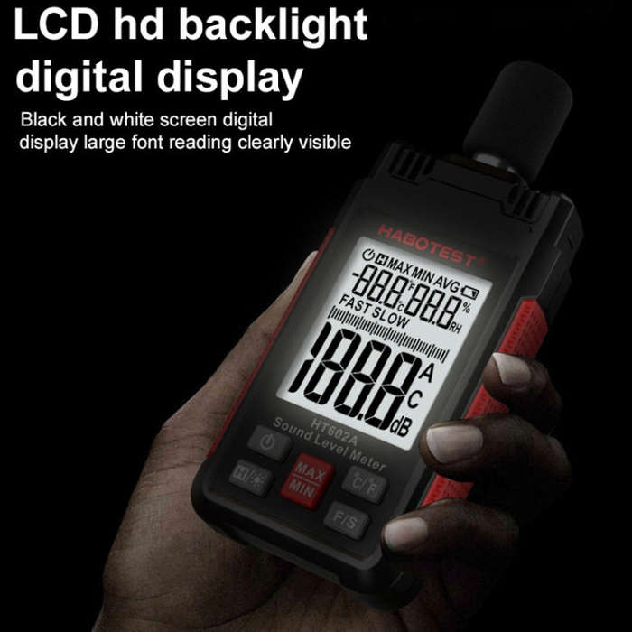 HABOTEST HT602 Multifunctional Digital Display Noise Decibel Tester