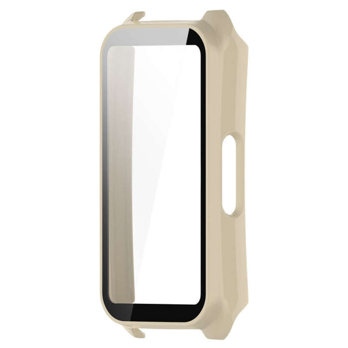 For Keep Band B5 / Band B4 PC + Tempered Film Integrated Watch Protective Case(Ivory White)