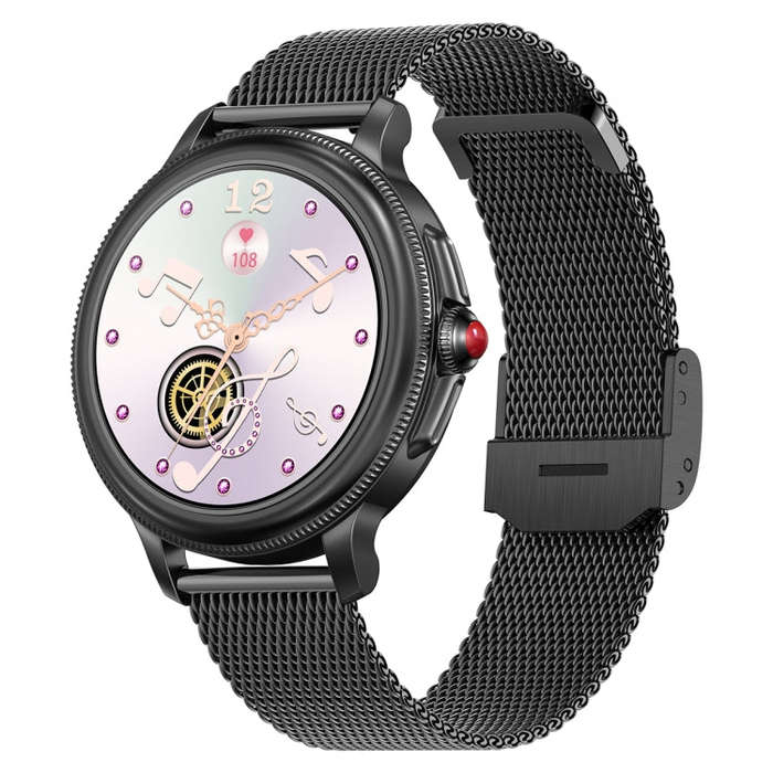 CF96 1.2 inch Waterproof Smart Steel Strap Wristband Support Heart Rate Monitoring / Blood Pressu...