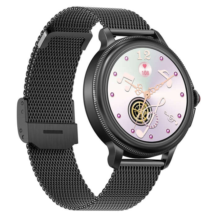 CF96 1.2 inch Waterproof Smart Steel Strap Wristband Support Heart Rate Monitoring / Blood Pressu...